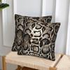 Snake Skin 2 Pcs Square Pillowcase Pillow Cover Cushion Zip Decorative Comfort Throw Pillow For Home Bedroom