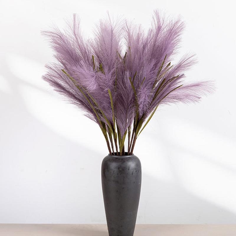 Искусственные цветы Зеленые растения Украшения Ремесла Тростник Трава Ins Ветер Свадьба Креатив