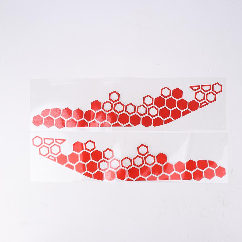 Наклейки в виде сот для мотоциклов, светоотражающие наклейки, многоцветные декоративные наклейки, украшения для бампера мотоцикла, аксессуары