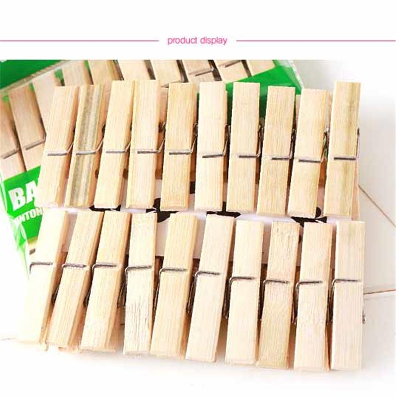 Бытовая бамбуковая клипса для одежды, носков, нижнего белья, простыней, сушки одежды, ветрозащитная фиксированная клипса для дома, аксессуары