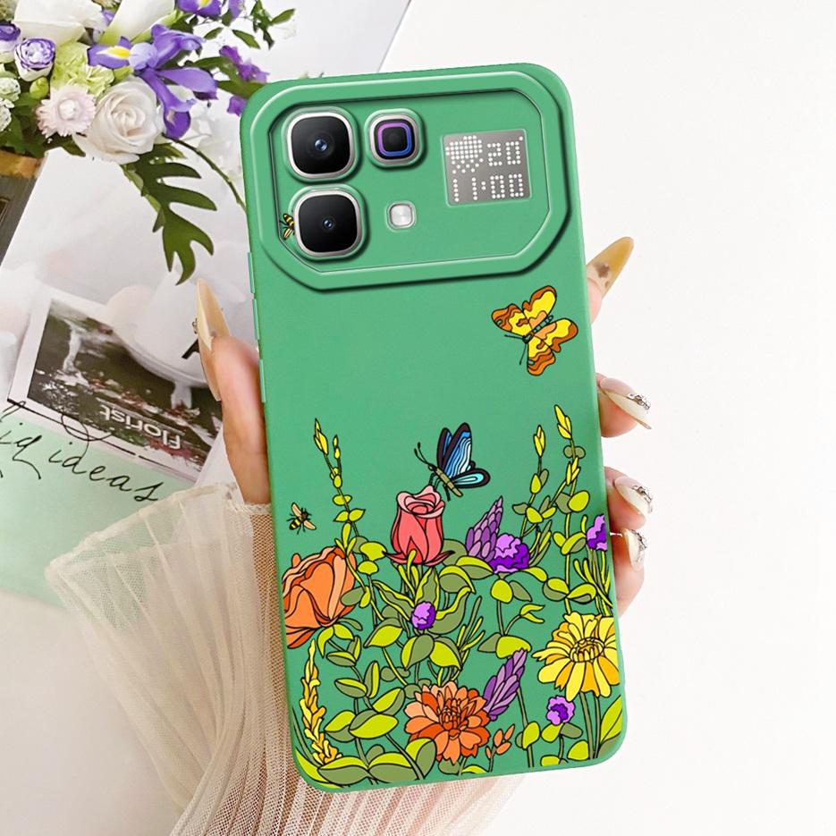 Чехол для Infinix Note 60 Pro X6878 Красивая Девушка Цветочный Расписной Чехол Мягкий Силиконовый Чехол Для Infinix Note 60 Ultra Note60 Pro Сумки