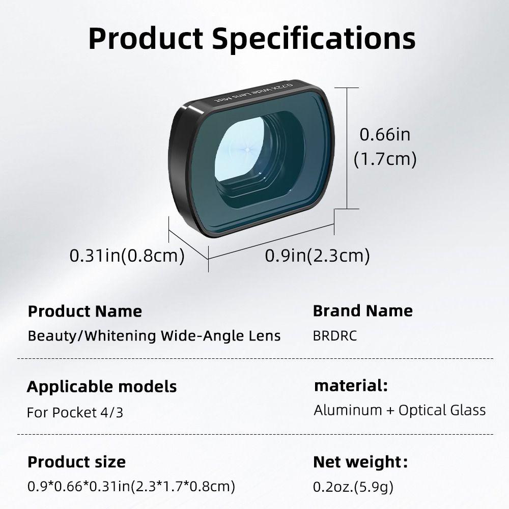 Magnetic Beauty Filter External Lens for DJI Osmo Pocket 4 3 Gimbal Camera Accessories