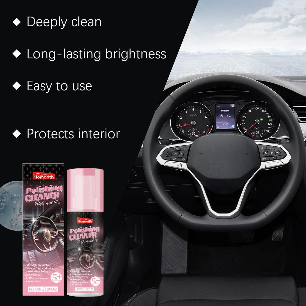 100ml Auto Interior Polish Car Shine Cleaner Interior Detailer Spray Protective Color Fading Repair Car Care Detailing Spray