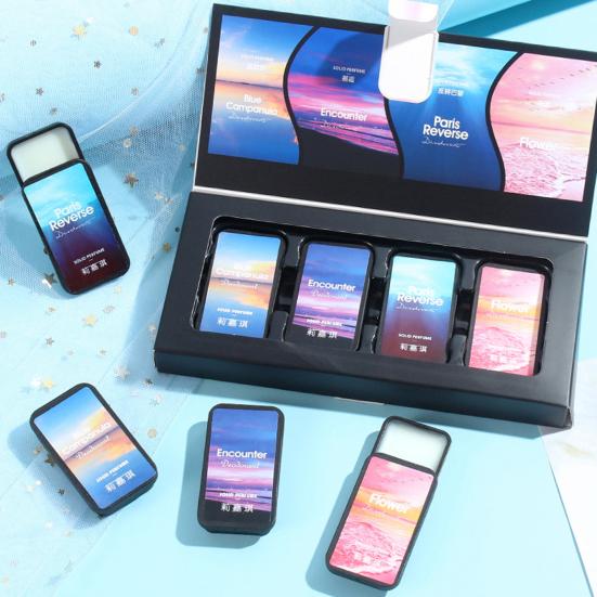 Натуральные ингредиенты, не вызывающий раздражения аромат, портативный унисекс твердый парфюмерный набор