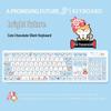 Bright Future Wireless/Wired Bluetooth Cartoon Keyboard for Tablets & Laptops