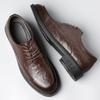 Модные мужские деловые туфли в классическом стиле из натуральной кожи, оксфорды на шнуровке, черные, коричневые, для свадьбы, формальные туфли для мужчин, новые
