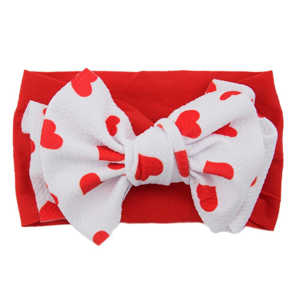 Детская нейлоновая повязка на голову с большим бантом, мягкие эластичные аксессуары для волос, детские головные уборы, детские чулки, повязка на голову