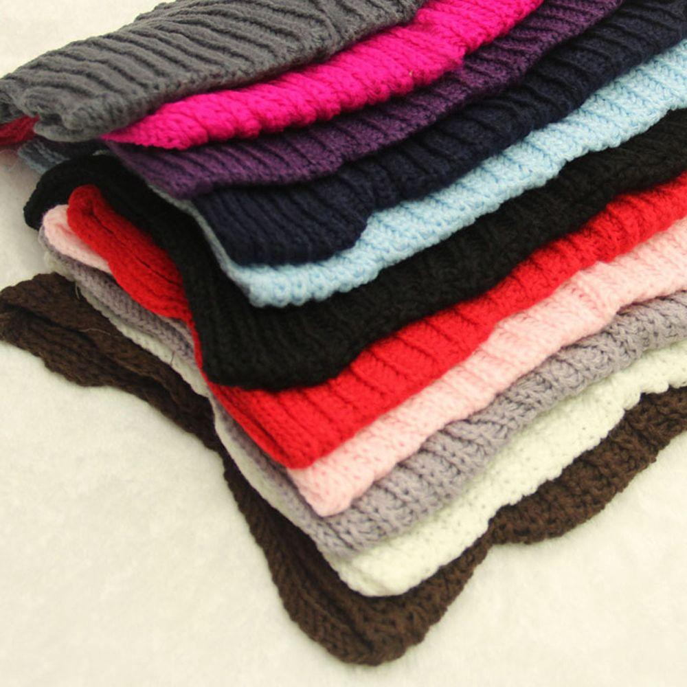 Fashion Winter Long Shawl Knitting Wool Scarf Neck Cowl Collar Infinity Circle Cable