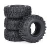0.7 Inch Brass Wheel Rim & Rubber Tires Upgrade Set for AXIAL SCX30 1/30 - Ford Bronco, Jeep Wrangler JLU, Chevy K10 RC