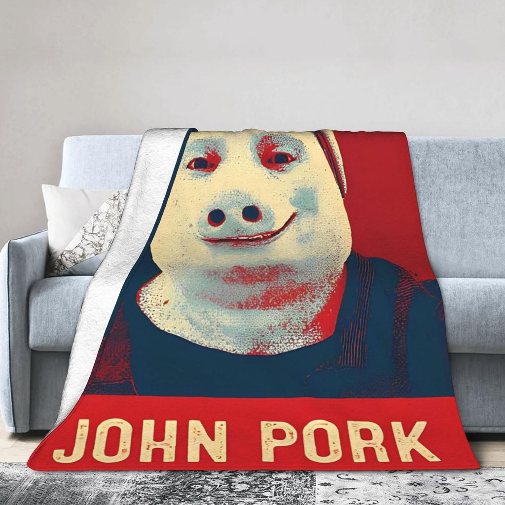 Фланелевые одеяла с мемом про Джона Порка Зимнее Супермягкое Одеяло-накидка для Мальчика Девочки Домашний Декор Принт Покрывало для Кровати Покрывало для Дивана