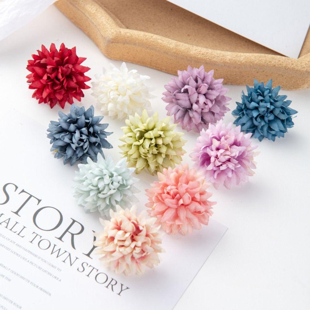 20PCS Handmade Artificial Flowers DIY Craft Silk Flower Beautiful Silk Hydrange Wedding Decoration