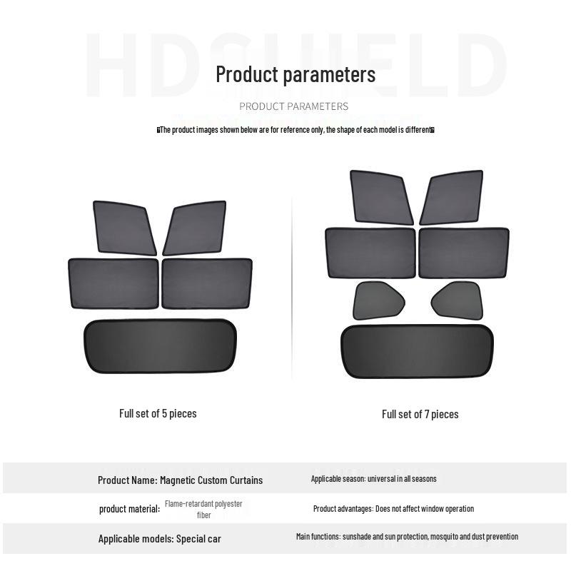 Magnetic Sunshade & Privacy Curtain for Great Wall Haval H6L