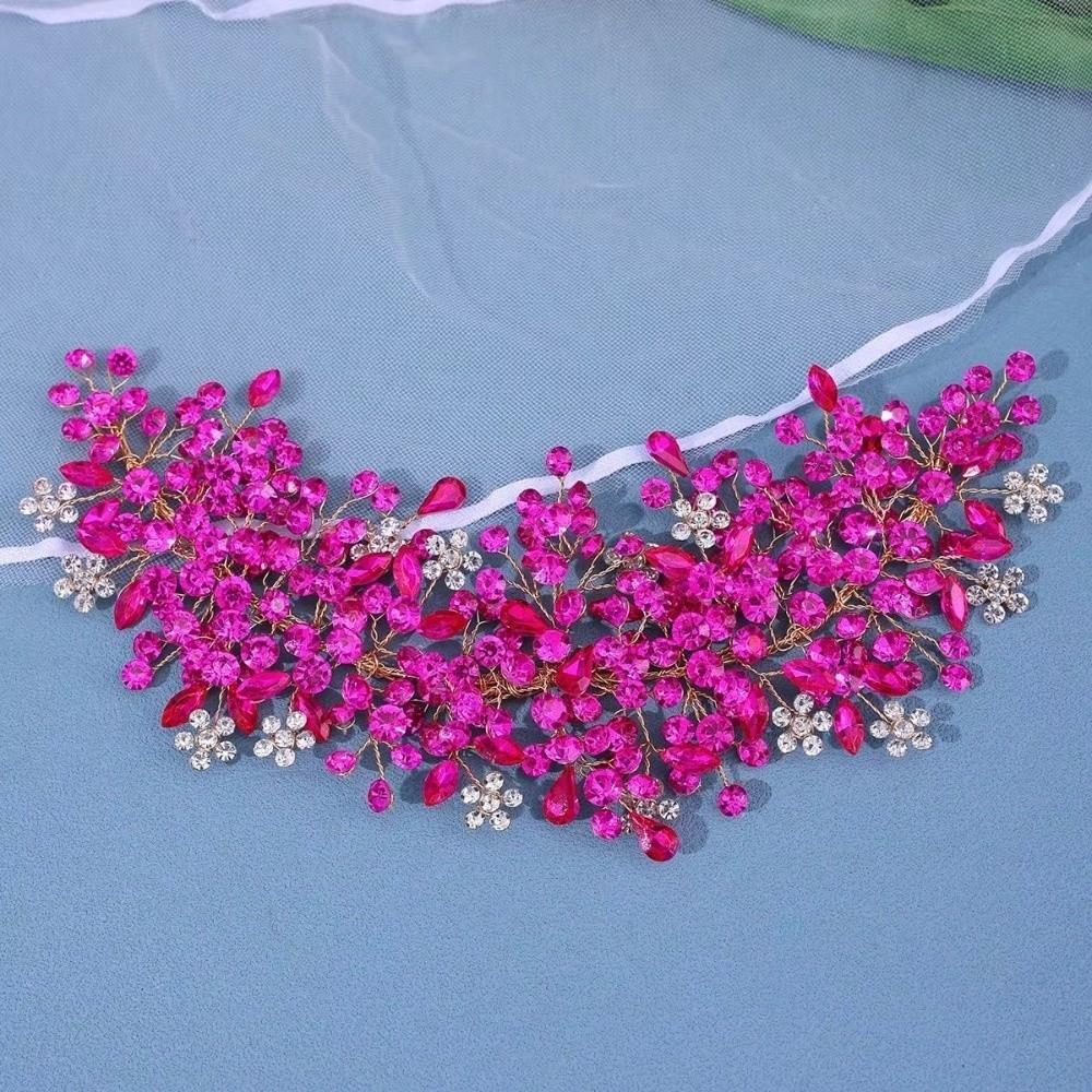 Crystal Encrusted Bridal Headbands Sparkling Hair Accessories Fashion Wedding Tiaras Banquet