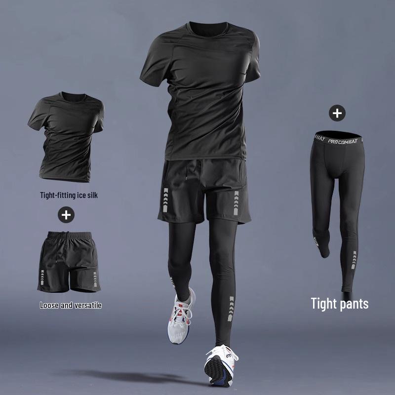 Мужская спортивная футболка с длинным рукавом для быстрого высыхания для бега, тренировок в зале и баскетбола