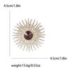 Модный темпераментный горный хрусталь брошь-подсолнух простая высококачественная женская шаль для костюма корсаж ювелирные изделия булавка
