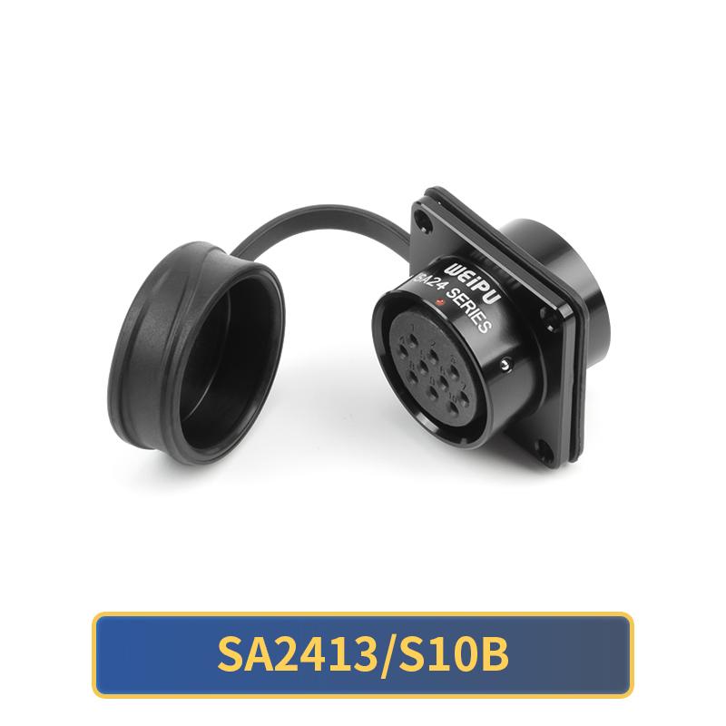 WEIPU SA24 SA2410/P SA2413 IP67 Waterproof Male Plug Female Socket Panel Connector M24 2 3 4 9 10 12 12B 19 Pin Soldering M24