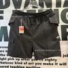 American Functional Style Cargo Shorts Unisex Loose Fit 5 Inch Pants Teens Casual Wear