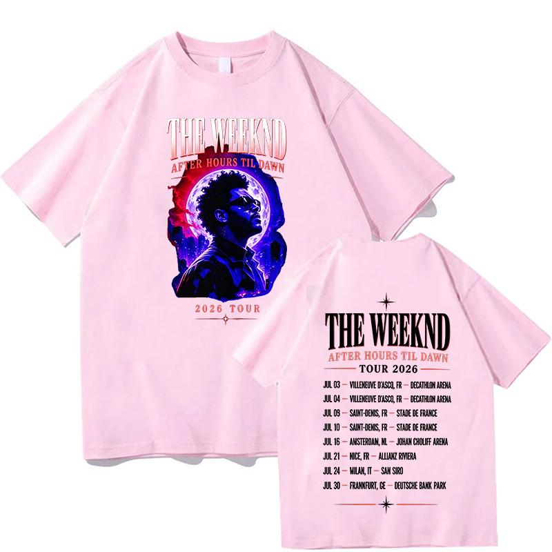 The Weeknd After Hours Til Dawn Merch T Shirt Unisex Unisex Casual Short Sleeve Tee Shirt Unisex Fashion Aesthetic Trend Y2K Tshirt