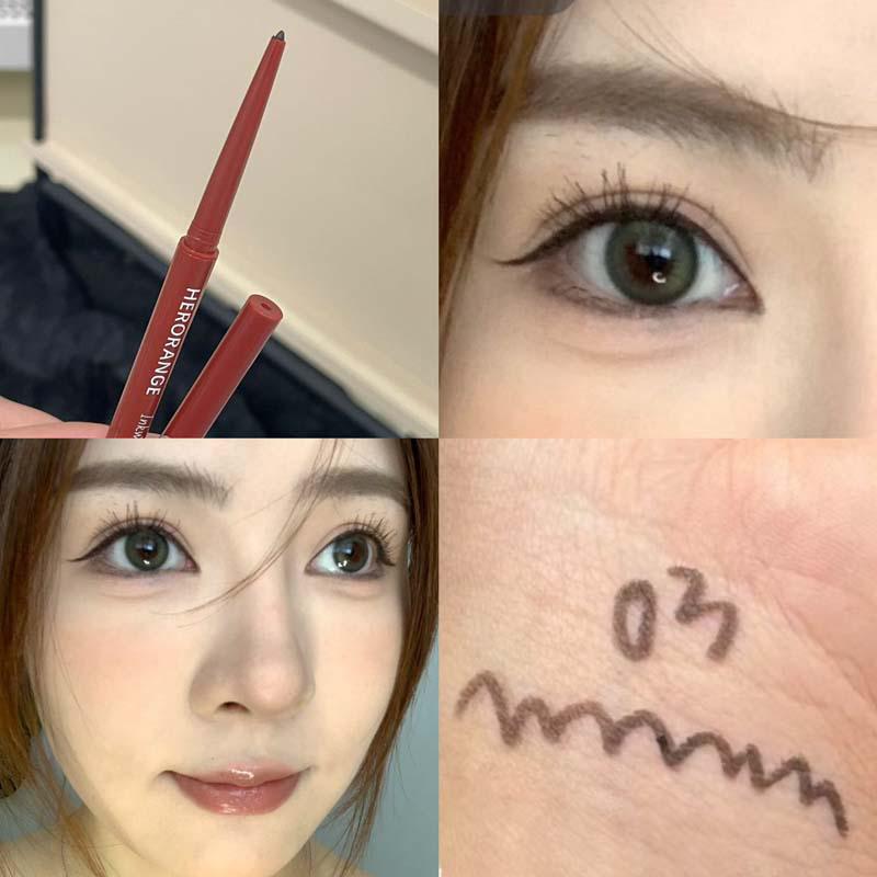 KuaJing Гель-карандаш для глаз Ink Wing Водостойкий Стойкий Гладкий - Не размазывается, Устойчив к поту, Подходит для новичков.