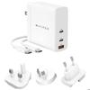 HYPER HJG140WW, Indoor, AC, 2 M, White The GAN HYPER HYPERJUICE 140 W CHARGER - GLOBAL - MULTI-PORT ADAPTER CHARGER Is a