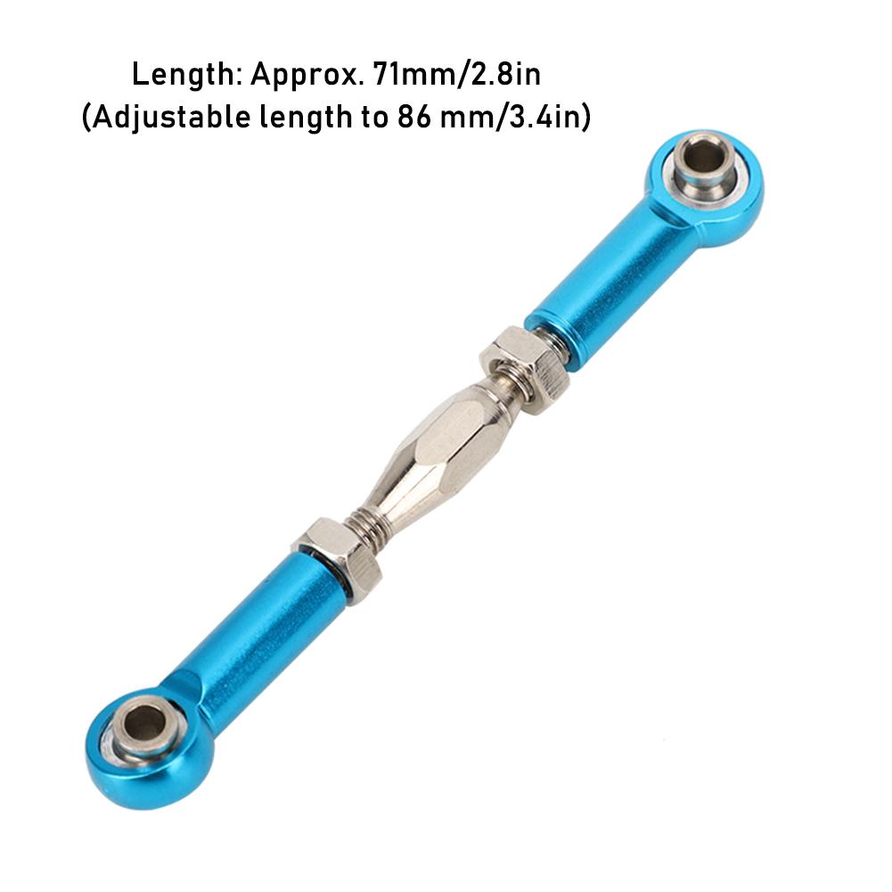 6Pcs Aluminum Alloy   Push RodsTurnbuckle Rod Linkage Accessories for RC Car  