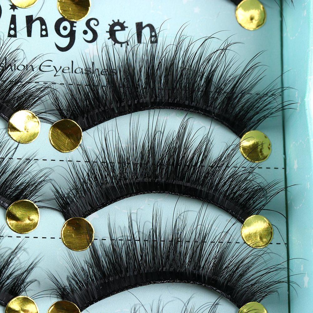 Pure Hanmdade Fluffy Eyelashes Extension Tools False Eyelashes 3D Faux Mink Hair Thick Long