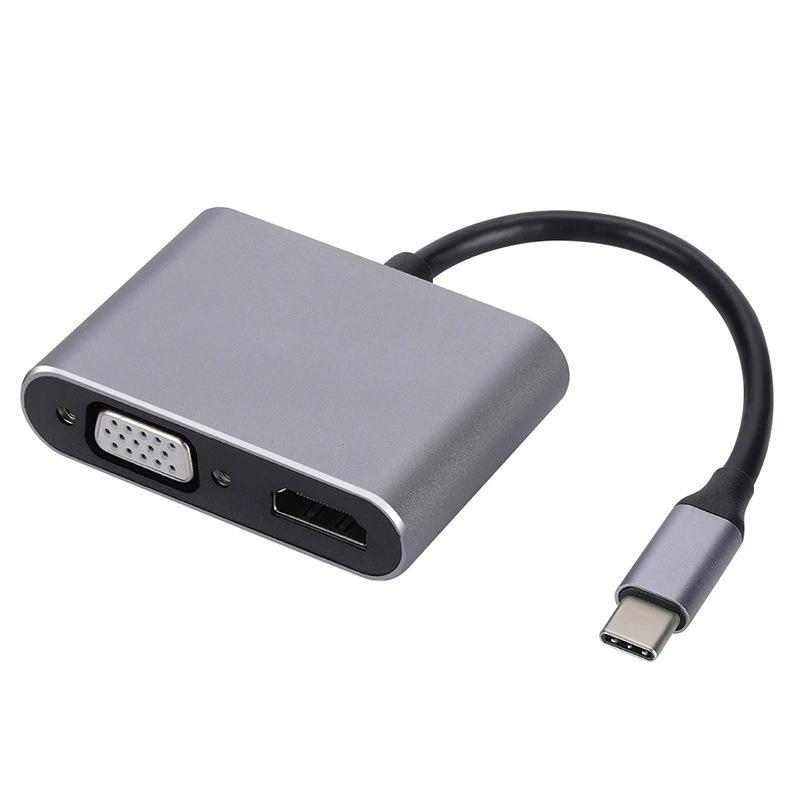 Док-станция 8-в-1: Совместим с ноутбуками Apple, USB-хабом, сетевым портом, кардридером и расширением Type-C.