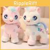 Плюшевая игрушка Радужный пони из мягкой короткой фланели для подарка на день рождения ребенку
