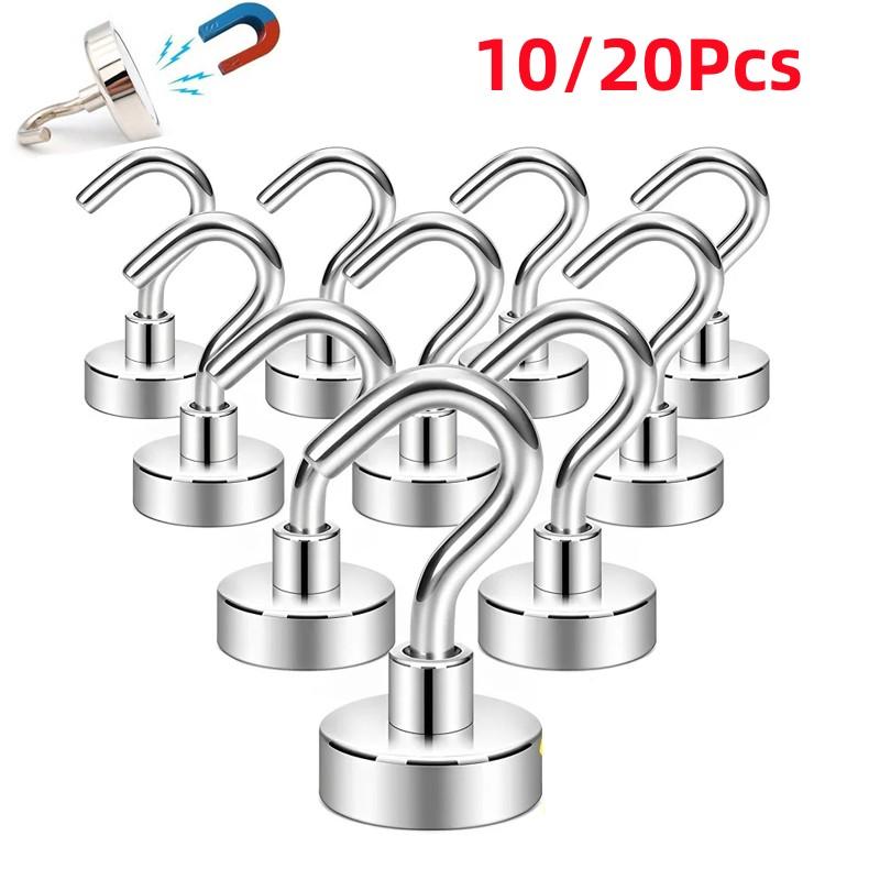 10/20 шт. прочные магнитные крючки E10/16/20 сверхпрочный магнитный крючок для дома, кухни, бара, хранения ключей, пальто, чашки, подвешивания