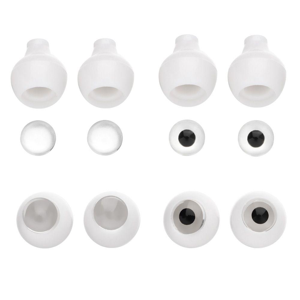 Quality Half Round DIY Acrylic Doll Eyes Transparent&Black Eye Patch Eyeball Toy Sticking Mud Clay