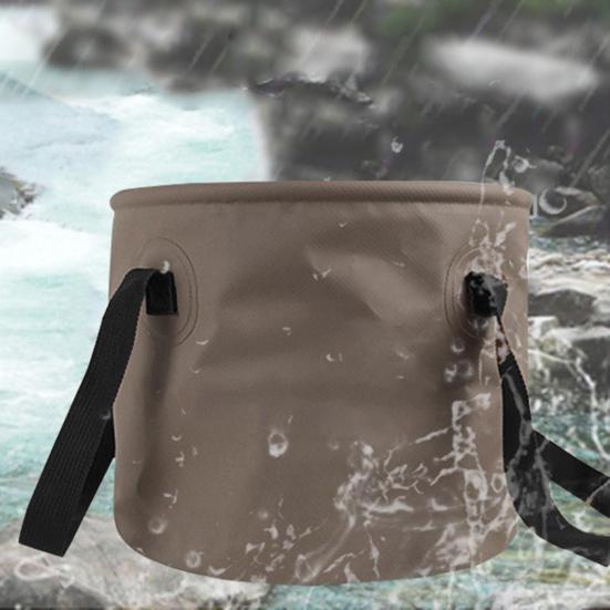 Складное ведро для воды 12/20 л с портативной ручкой, водонепроницаемое, многофункциональное, для мытья автомобиля, для кемпинга на открытом воздухе, для рыбалки, складное ведро для хранения воды