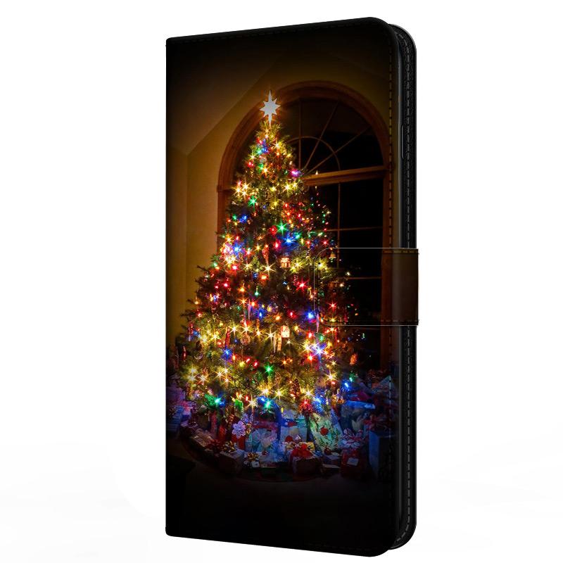 Leather Wallet Case For Infinix Smart 8 Plus Pro Stand Magnetic Flip Case For Smart8 pro Christmas Santa Cover Card Slots Funda