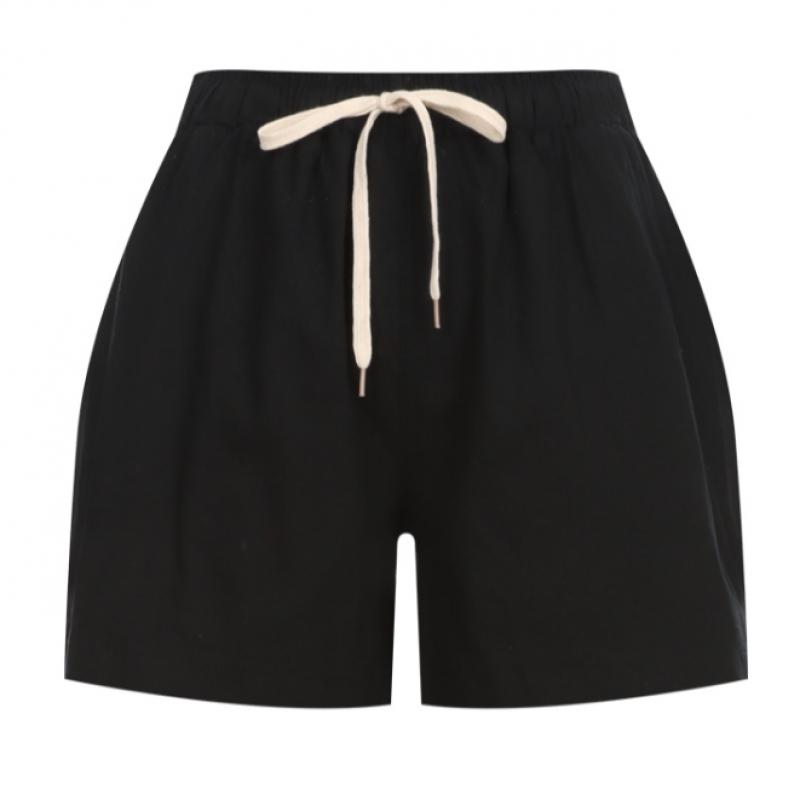 Shop Women Waistband Pocket Vacation Shorts Khaki Pic Wpt 20651