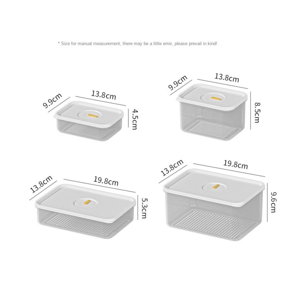 Прозрачный ящик для хранения продуктов Фрукты Мясо Консервация Упаковочная коробка для мяса Кухонные принадлежности