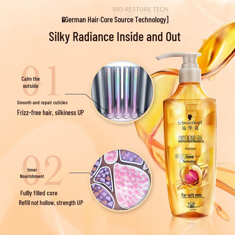 Schwarzkopf Gold Pure & Nourishing Silicone-Free Oil Shampoo