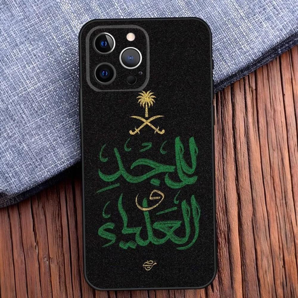 Чехол для телефона Салман из Саудовской Аравии для iPhone 16,15,14,13,12,11,Pro,X,XS,Max,XR,Plus,Mini Мягкий черный чехол