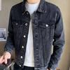 Men's Hong Kong-Style Denim Jacket: Loose-Fit, Trendy Korean Splice for Spring & Autumn