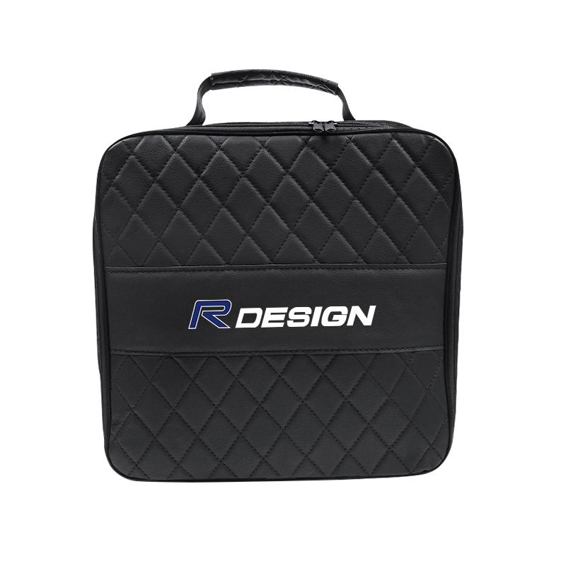 Leather Car Charging Cable Storage Box New Energy Charger Portable Bag For Volvo Rdesign V60 V40 S80L XC90 S60 S40 C30 XC60 V50