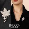 Роскошная брошь-корсаж с жемчугом, инкрустированная бриллиантами, с полым сплавом