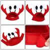 1 Set Funny Animal Crab Lobster Hat Red Wine Bow Tie Party Cap Boys Costume Fancy Hats  Easter Party