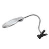 LED Illuminating Magnifier with Clamp Optical Lens Adjustment Hose Magnifying Glass with 2 LEDs for 