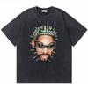 2026 Hot Sale Washed Vintage The Worm Dennis Rodman I'm Back T-shirt Men Women Fashion Hip Hop Oversized T Shirts Male Rock Retro Streetwear