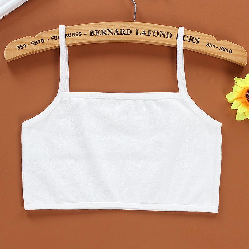 Kids Underwear Cotton Girls Tank Top Candy Color Undershirt Girls Singlet Baby Camisole 8-14Years