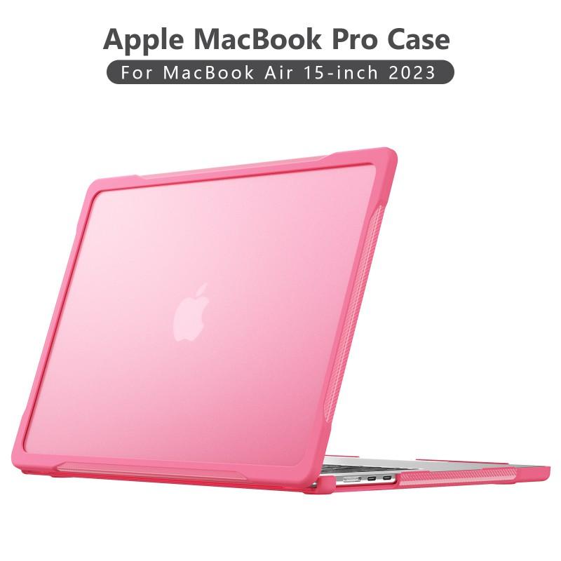 Transparent Matte Hard Shell Case MacBook Air 15 Inch M2 M3 M4 M5 13.6 13 Pro 14 16 - Shockproof Dust