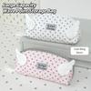 Polka Dot Print Pencil Case Shell Shape Pen Bag INS Stationery Storage Bag  Home Travel