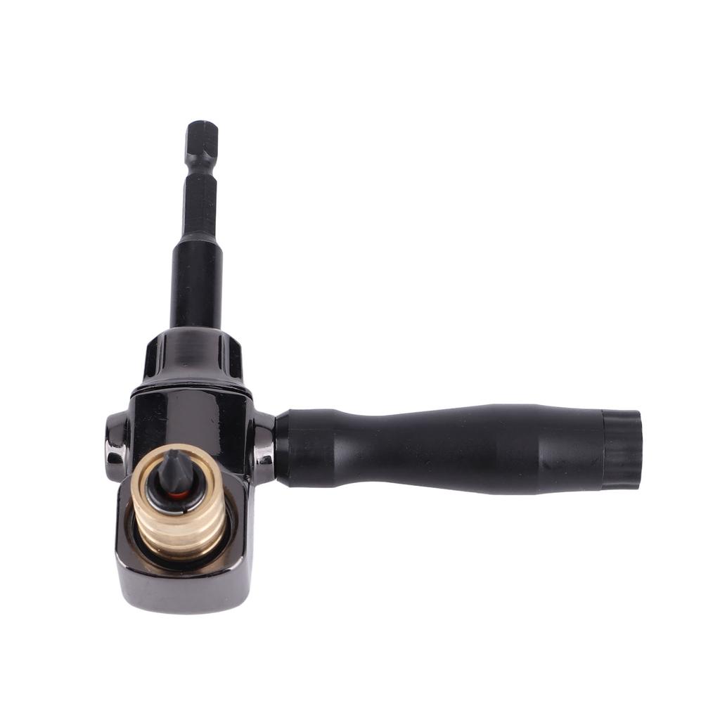 Cordless Drill Attachment Adapter 90 Degree Handle Right Angle Hand Tight Chuck 3 Jaw