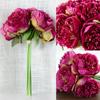 5 Head Big Peony Artifcial Silk Fake Flower Home Display Wedding Decor Bouquet