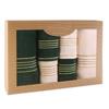 Cotton Towel Set, 6 Pcs In a Box, 50x90 + 70x140, Cream, Dark Green