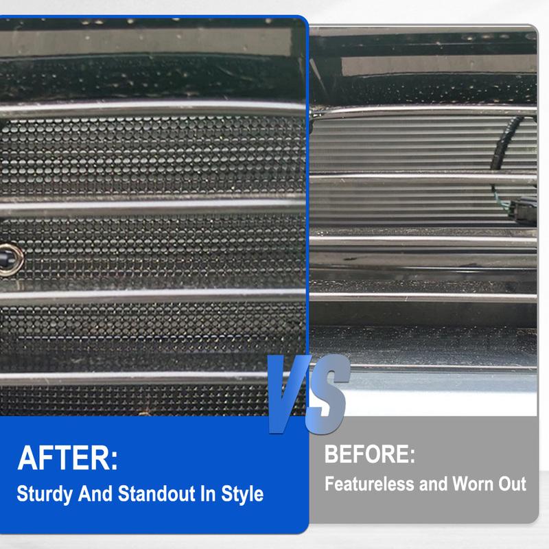 2Pcs Car Front Grille Net ect Screening Mesh Cover Stainless Steel For BYD Yuan Plus Atto 3 EV 2024