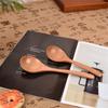 Japanese Style Wooden Soup Spoon With Long Handle Kitchen Utensil Practical Tableware For Home Dining Outdoor Use